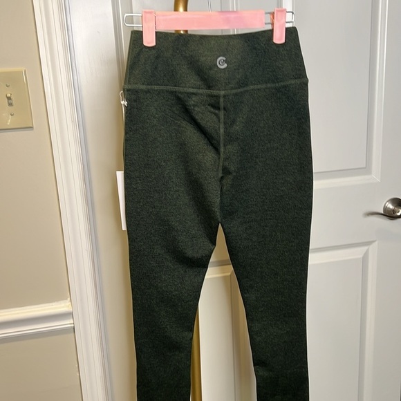 NWT Calme Johnny Was Ease Space Dye High Waisted Leggings Heathered green - Picture 11 of 13